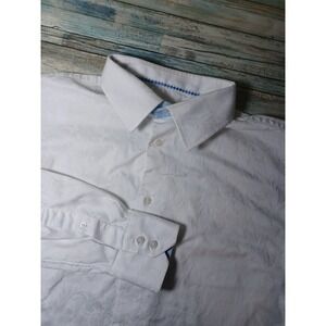 Robert Graham Men's Large 16.5 Paisley Flip Cuff Long Sleeve Button Up Shirt